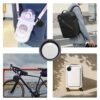 The Snitch tracker on a bag, backpack, bike and suitcase