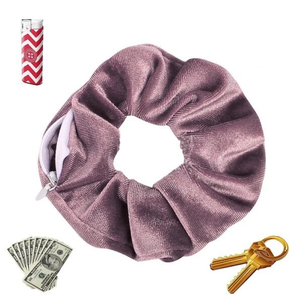 The Stash zipper scrunchie